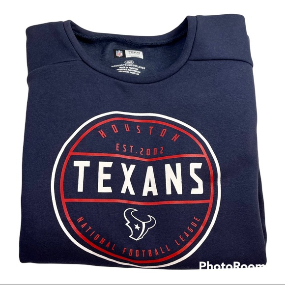 🆕 NFL Houston Texans Classic Retro Sweatshirt Lg - Picture 5 of 15